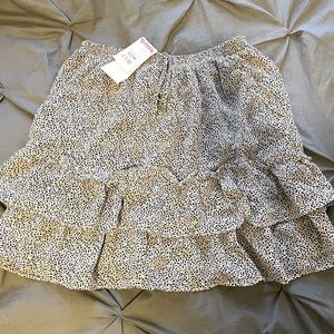 Sienna Sky black & white ruffled mini skirt